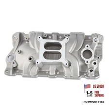2701 Intake Manifold Aluminum Dual Plane Sbc Compatible With Chevy Small Block