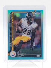 DARIUS SLAY 2025 TOPPS CHROME TEAL REFRACTOR /299 #259 STEELERS Q5692