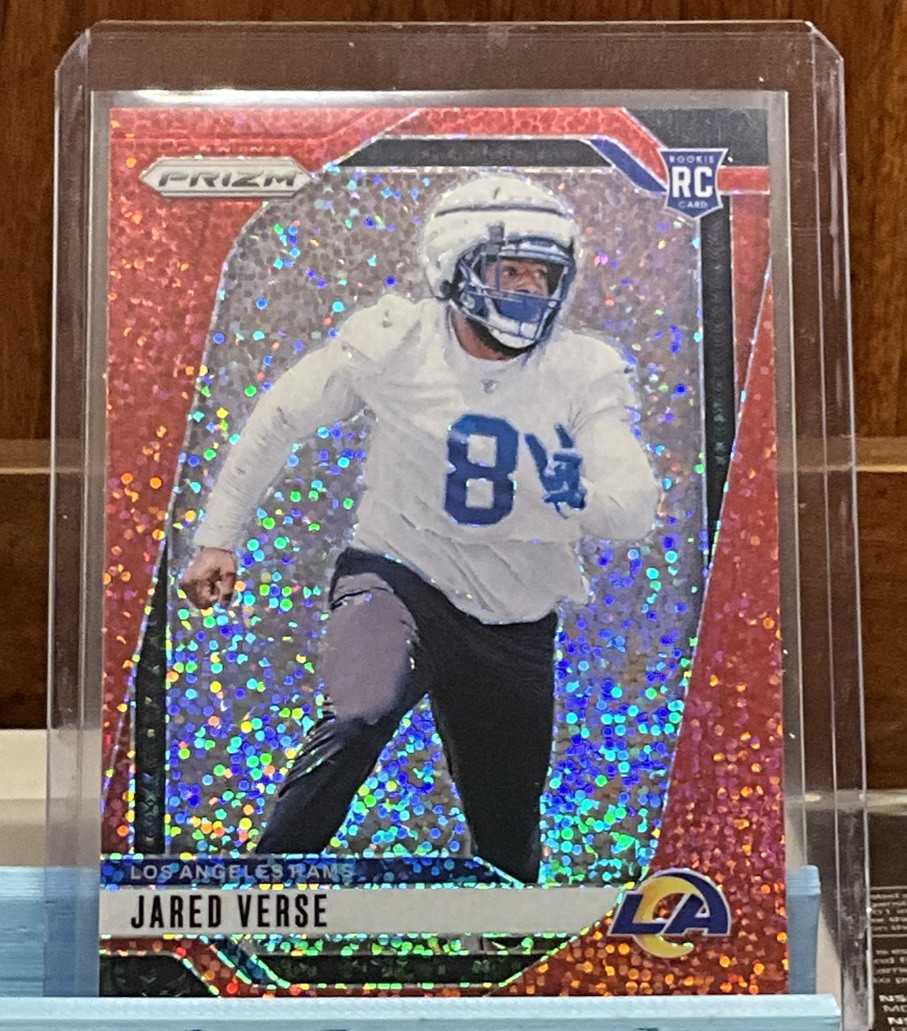 2024 Panini Prizm - Rookies Jared Verse #341 Red Sparkle Prizm (RC)