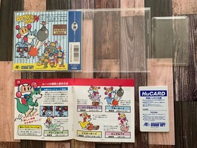 NEC PC Engine Bomberman 93 94 Lot 3 HE System HuCard Japan w/Box Instructions