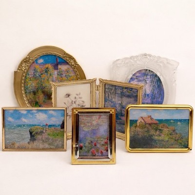 Vintage Frame Set Gallery Wall Mix Mikasa Glass Frames 8x10 4x5 Bundle