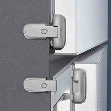 2 Pack Refrigerator Lock for Kids with Adhesive, Child Proof Fridge Locks to ...