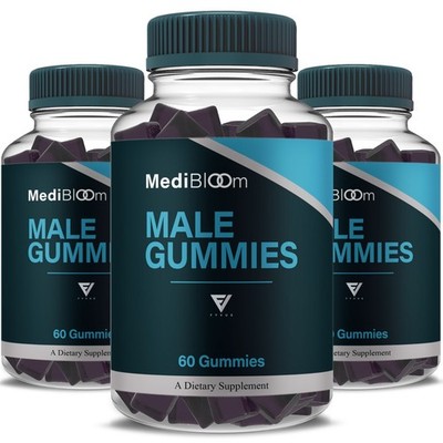 (3 Pack) Medibloom Male Gummies, Medi Bloom Support (180 Gummies)