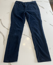 Loft Ann Taylor Modern Slim Corduroy Pants Navy Blue Women s Size 29/8