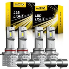 9005+9006 LED Combo CSP LED Headlight Kit 80000LM Light Bulbs Hi/Low Beam 6500K
