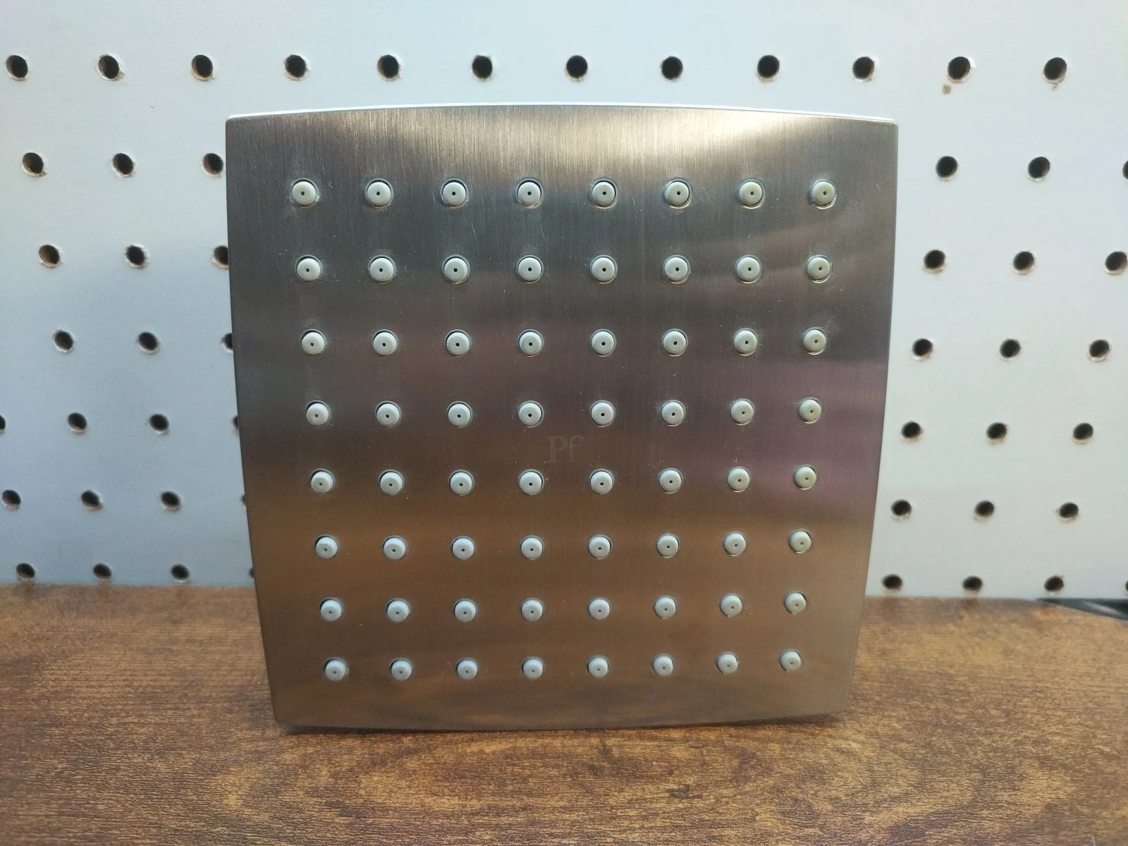 NEW Price Pfister Square Rain Shower head Brushed Nickel 1.8 GPM 973-154J