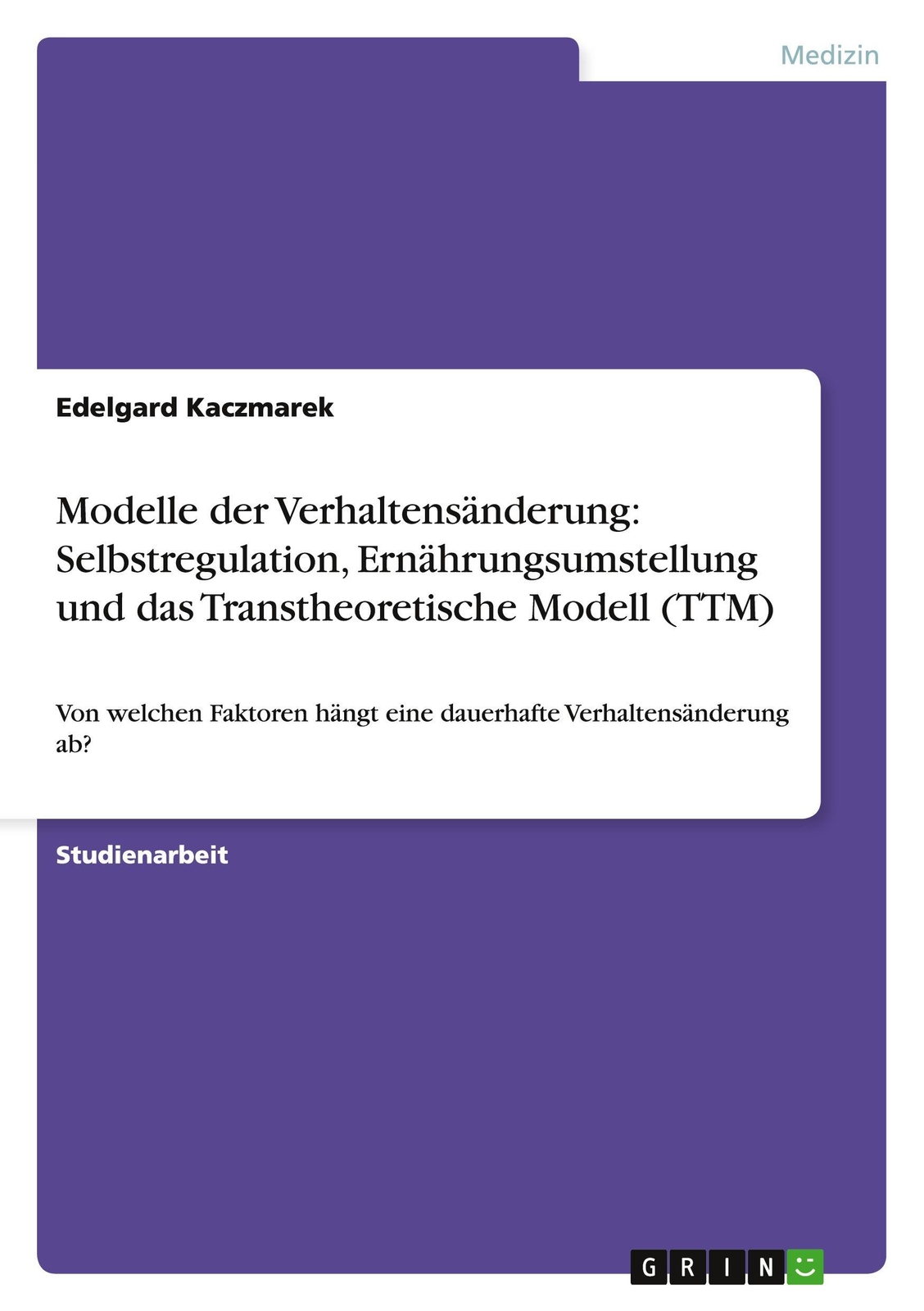Thumbnail - Modelle Der Verhaltensänderung: Selbstregulation, Ernährungsumstellung