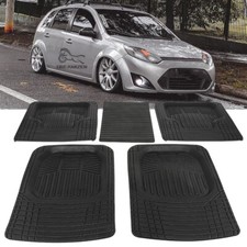 5PCS Vorne & Hinten Auto Fußmatten Set Autoteppich für Ford Fiesta/Focus/Mondeo