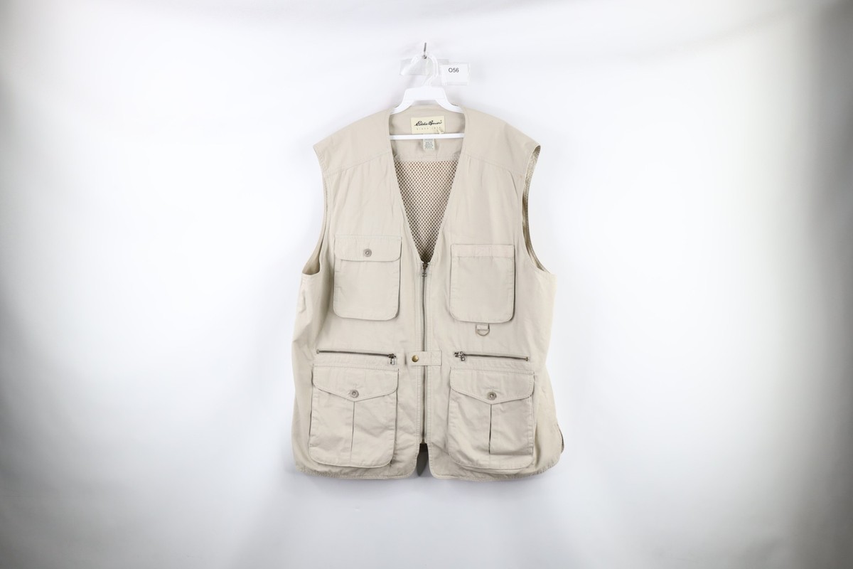 古着　Eddie bauer vest 90s Vintage 90s Eddie Bauer Mens XL Multipocket Tactical Fishing