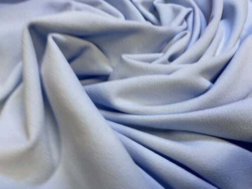 fabriek kruising media Scuba Crepe Jersey Fabric, Per Metre - Baby Blue | eBay