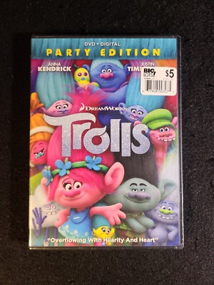 Trolls (DVD, 2017) Party Edition Anna Kendrick Justin Timberlake