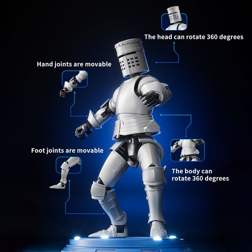 Dummy 13 Robot Action Figure in Armor T13 Fifth Generation Medieval Knight ToGT - Picture 5 of 19