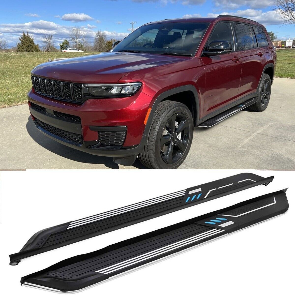 Fits for Jeep Grand Cherokee L 2021-2024 Nerf Bar Side Step