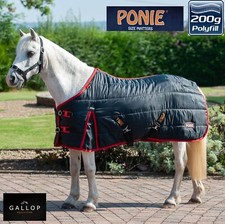 MEDIUM WEIGHT 200g PONY STABLE RUG GALLOP PONIE  Sizes 3'6" To 5'3"