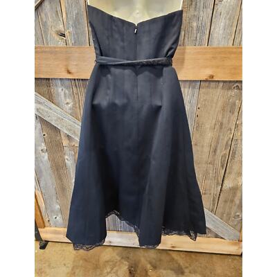 Express size 4 black poofy petticoat dress sleevless classy EUC formal lace  trim | eBay