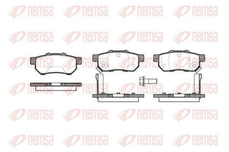 Plaquettes De Frein Arrière RIDEX Pour Honda Civic VI Hatchback (EJ, EK) - Avec Capteur D'usure