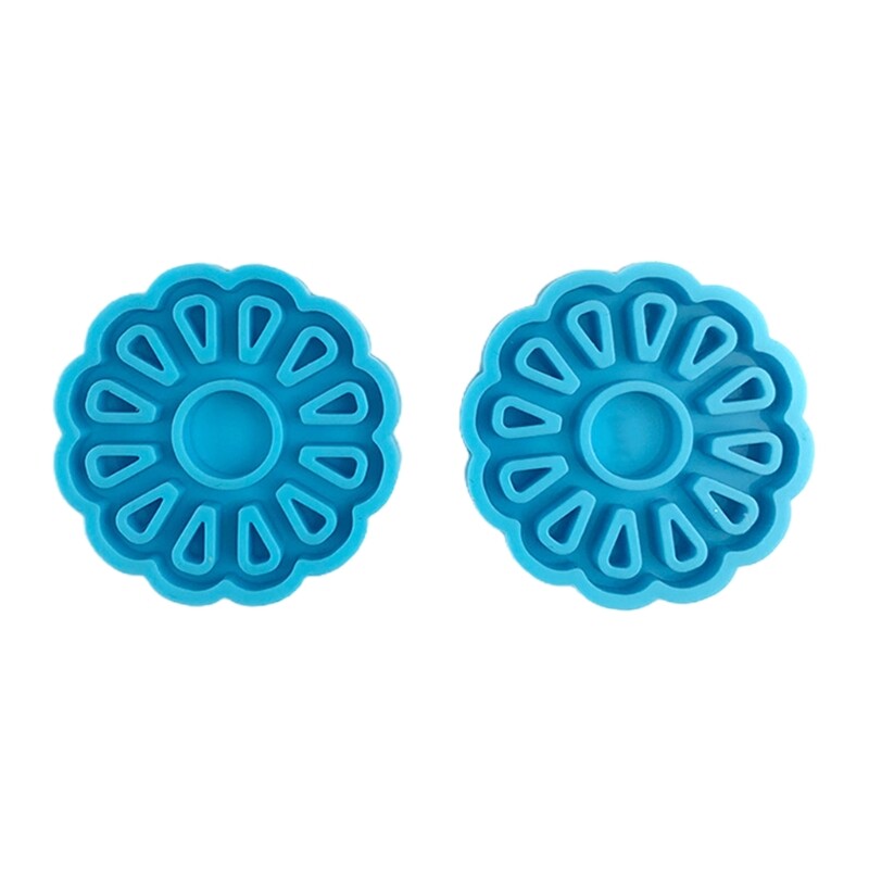 1 Pair Chrysanthemum Earring Mold for Epoxy Resin Casting