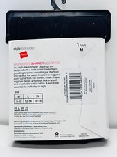 HANES Confezione Da 2 Leggings Modellanti A Vita Alta In Cotone E Spandex, Donna Taglia M, Nero 44186