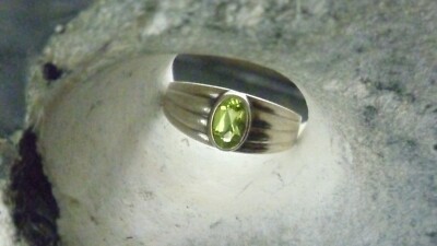 Ring Elegant with Yellow Stone 925 Sterling Silver Ring Size 54