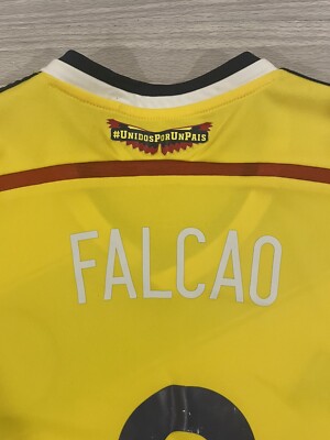 Adidas 2014/15 Falcao #9 Colombia Team Soccer Jersey G85387 Men's