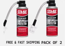 2 PACK-Pressure Washer Pump Protector Pistons Seal Saver Anti-Freeze STA-BIL 4oZ