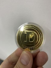 Dogecoin Coins Commemorative 2023 New Plated Gold Doge Coin Collectors Gold 1Pcs