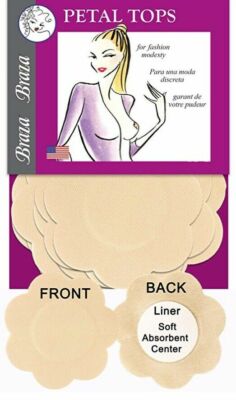NEW- Braza - Petal Tops Disposable - Beige - FREE SHIPPING