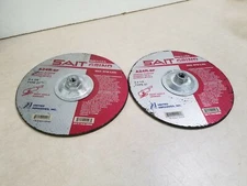 Lot of 2 - UNITED ABRASIVES-SAIT Depressed Center, T27, 9x1/4x5/8-11, AO, 20096