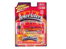 1965 Chevrolet El Camino Lowrider Red Wfigure 164 By Johnny Lightning Jlcp7460