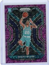 2020-21 Panini Prizm Basketball Purple Disco Rookie #295 Grant Riller #33/75