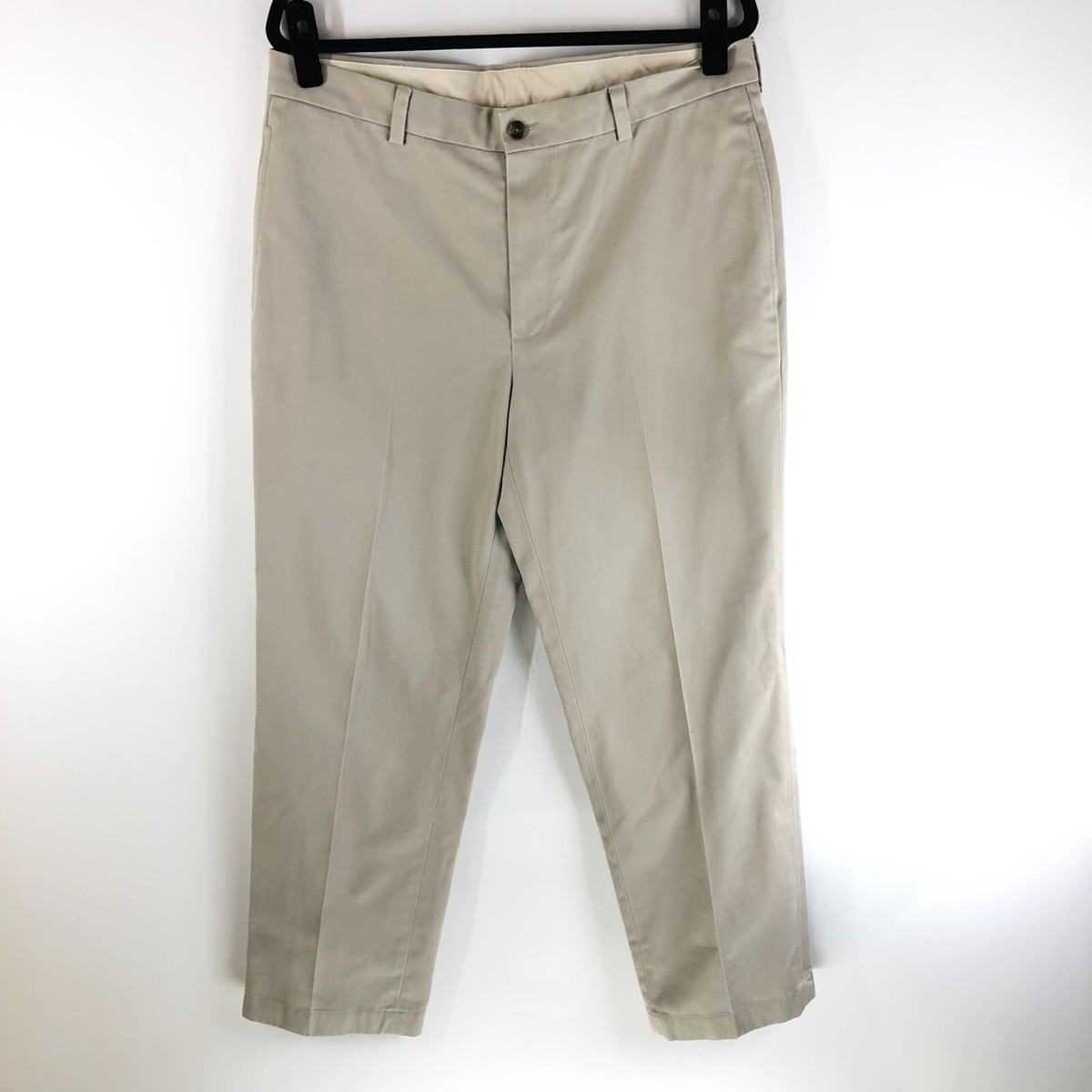 346 Brooks Brothers Mens Pants Advantage Chino Clark Cotton Beige