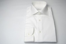 NEW 590,00 BRIONI Dress SHIRT 100 Cotton Size 17.5 Us 44 Eu Cod MA60