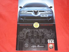 ALFA ROMEO 156 1.6 1.8 2.0 T.Spark 2.5 V6 24V 1.9 JTD 2.4 JTD Prospekt von 1998