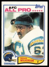 1982 Topps Football #240 Doug Wilkerson San Diego Chargers