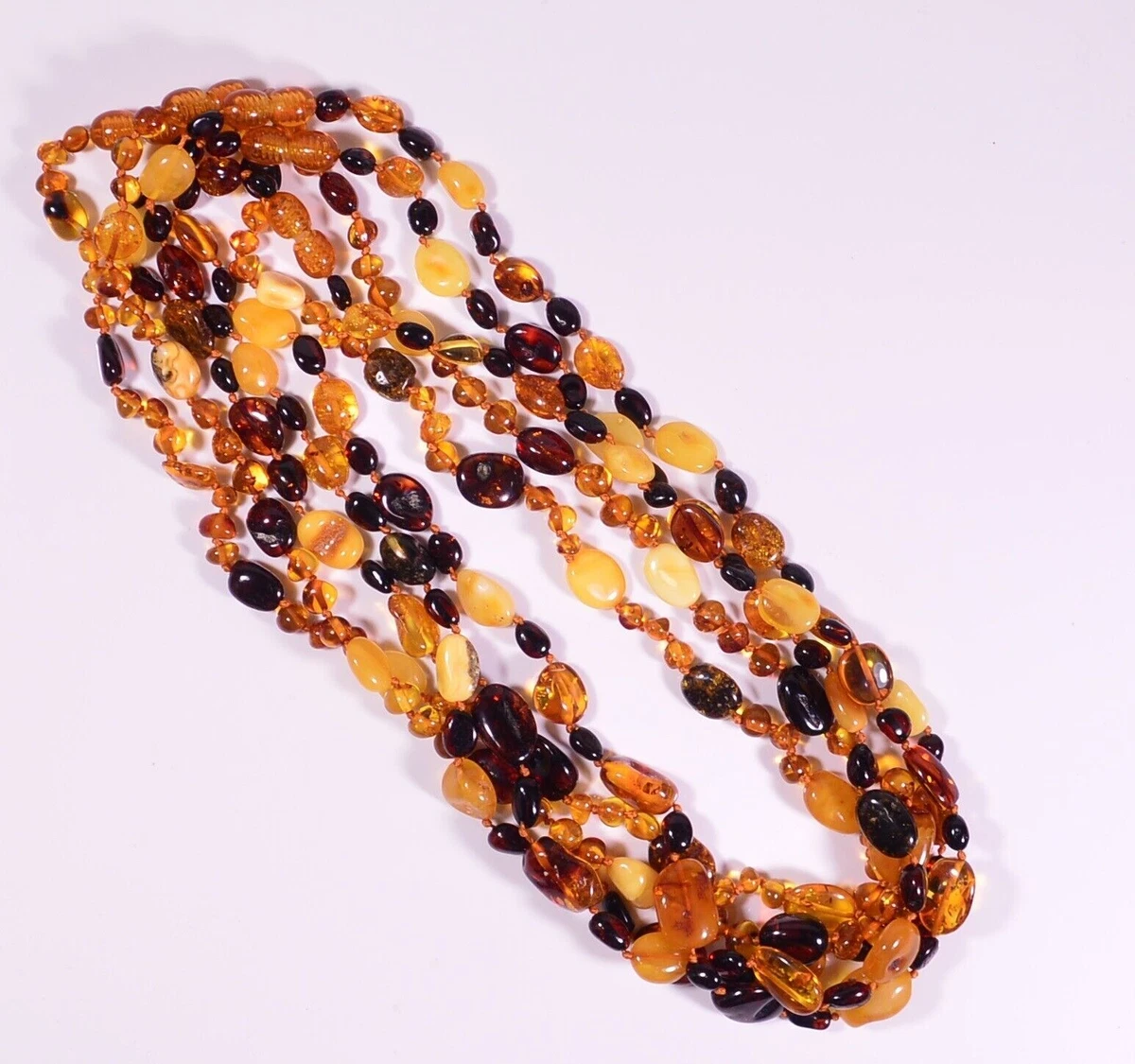 45 cm Lot of 5 wholesale Natural Baltic amber adult necklace c