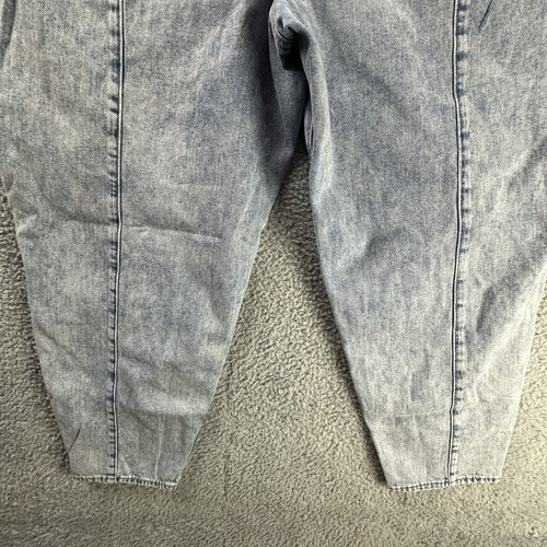 American Eagle Jeans Womens 16 Mom Retro Acid Wash Bleached Pleated Barrel Pants - Picture 8 of 16