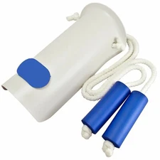 Deluxe Molded Sock Aid Donner - Foam Grip Handles - 31" Adjustable Cords