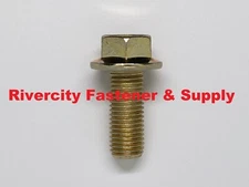 (100) M10-1.25x25 JIS Small Head Flange Bolts M10x1.25 x 25 Screws 10mm x 25mm