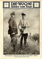 Prof.Schn&ouml;bel ( Deutscher Kronprinz & v.Moltke Westfront ) Grafik von 1914