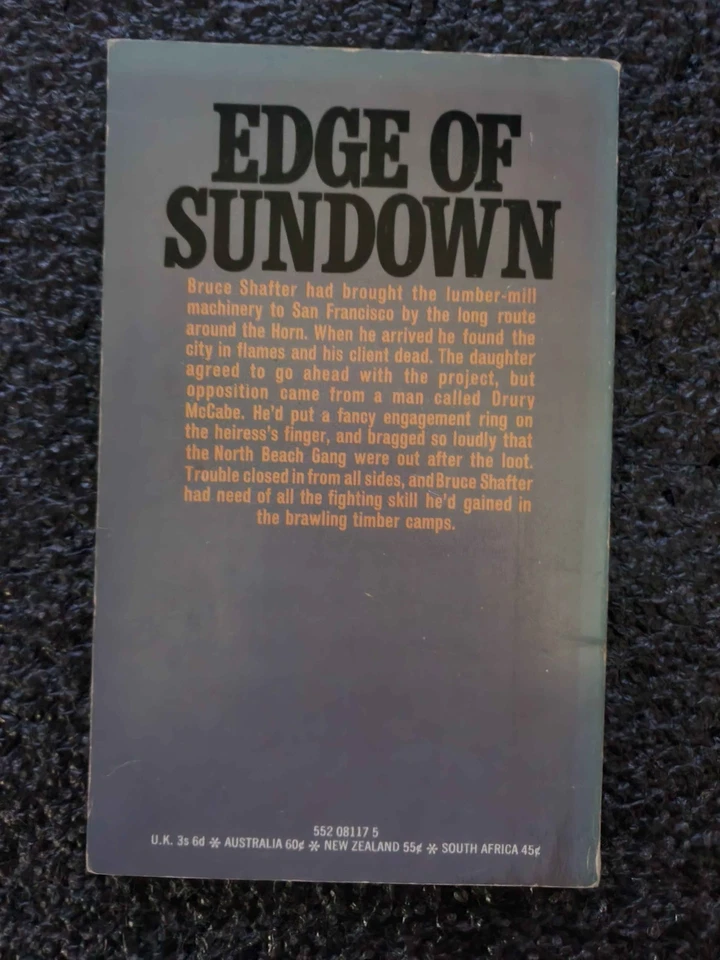 Edge of Sundown L.P. Holmes - Vintage Western Paperback - 1969 - Rare - Image 2 of 4
