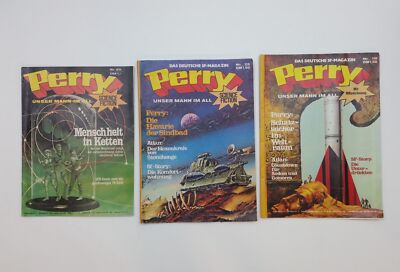 PERRY Unser Mann Im All  (LOT OF 3) Austrian German Sci Fi Comic 1970's