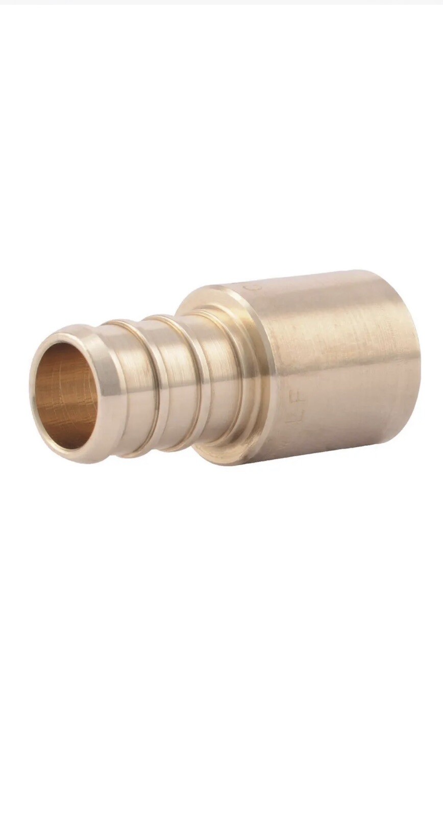 SharkBite 1/2 In. Male Sweat x 1/2 In. CF Brass PEX Adapter