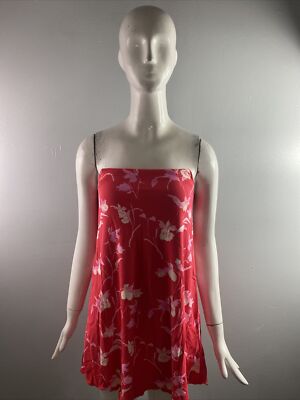 NWT Maaji Girls Floral Sweetheart Neck Mini Dress Red Size 12
