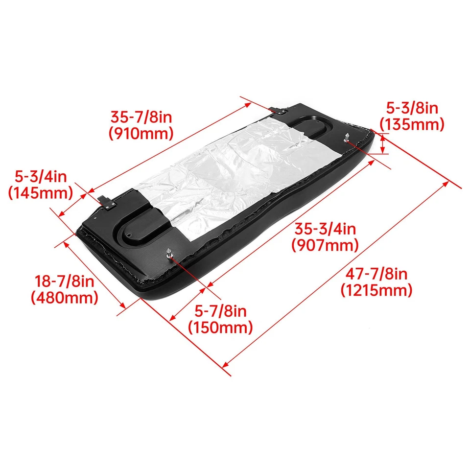 Black Seat Bottom for Polaris Ranger Midsize 400/500/800 2684626-070 2684886-070 Foto 2 de 4