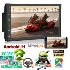 7Inch HD Android 11 Double 2Din Car Radio Stereo GPS Navigation FM BT Wifi OBD2