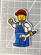 Lego Builder Handyman 3in Iron / Sew-On Patch