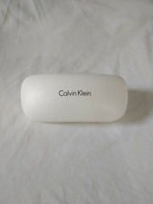 Calvin Klein Sunglass/Eyeglass Hard Case White Very Clean Free Shipping