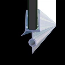 Fit 1/4" Frameless Shower Door Sweep Bottom Seal Wipe Drip Rail 28" 2-Pack