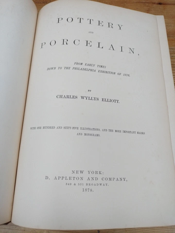 Antique Early Pottery and Porcelain Book C W Elliott 1878 - Image 4 of 4