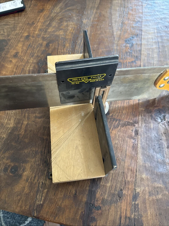 Vintage Millers Falls Langdon Acme Miter Mitre Box No 816 USA Made - Image 2 of 4